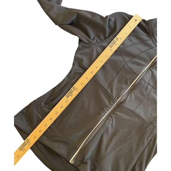 Athleta Twilight Run Jacket Womens S Stretch Zip Thumb Holes Pockets‎ Black - Picture 9 of 13